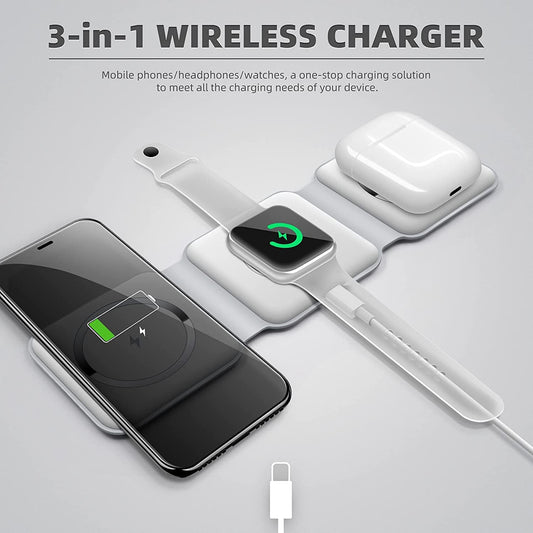 3-in-1 Wireless Charging Pad - Cart N Buy