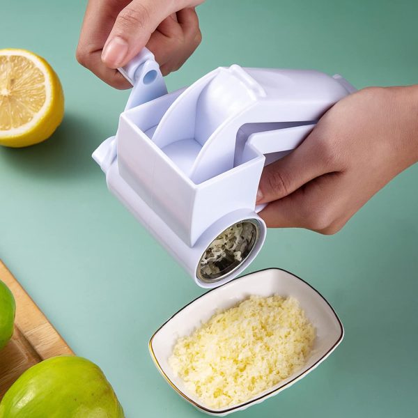Rotary Cheese Grater, Manual Handheld Cheese Grater With Stainless Steel Drum For Grating Hard Cheese Chocolate Nuts Kitchen Tool