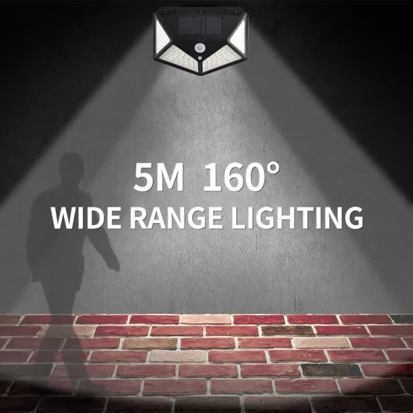 Led Solar Lights Outdoor Lighting Wireless Motion Sensor Lights Ip65 Waterproof 270°wide Angle Security Wall Lights With 3 Modes For Yard Stairs Garage Fence Porch